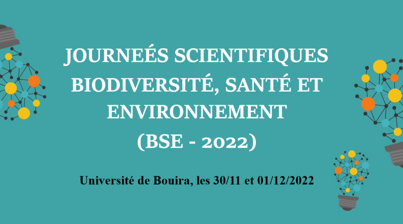 Journées scientifiques Biodiversité, Santé et Environnement (BSE – 2022)