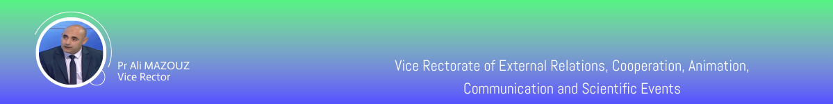 Vice Rectorate of External Relations, Cooperation, Animation, Communication and Scientific Events